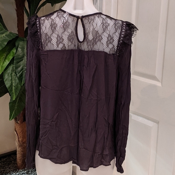 Xhileration Women's Long Sleeve Lace Top Size Small - Picture 4 of 8